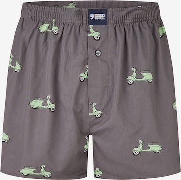 Boxers ' Sommer Style ' Happy Shorts en gris : devant