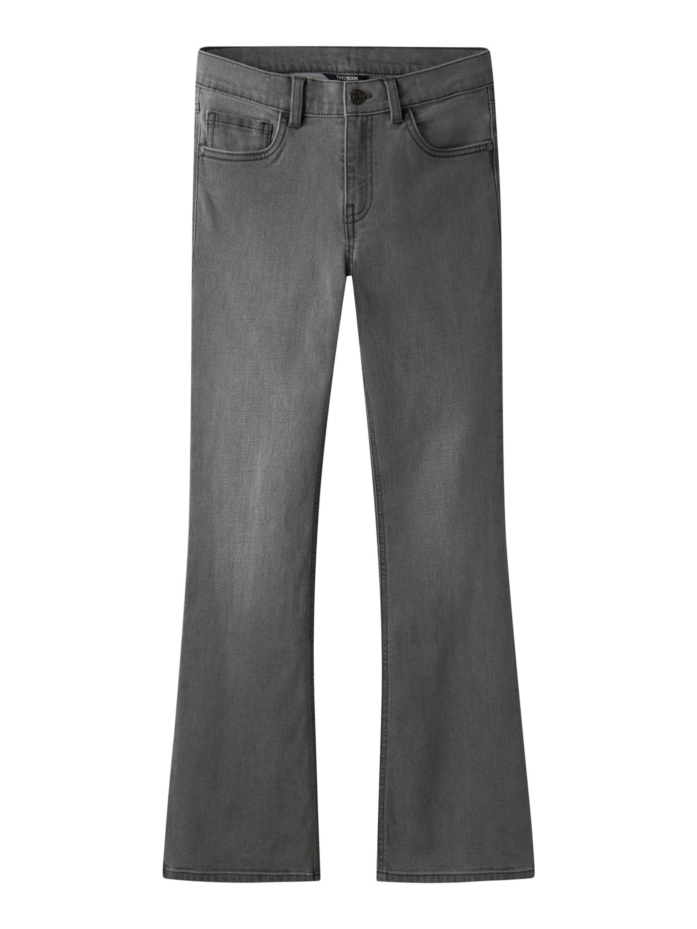 TWO SOON Boot cut Jeans in Grey: front