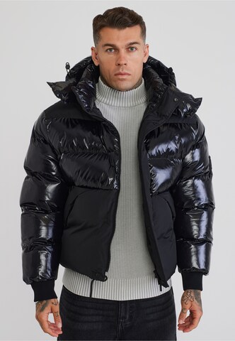 SikSilk Jacke in Schwarz: Vorderseite