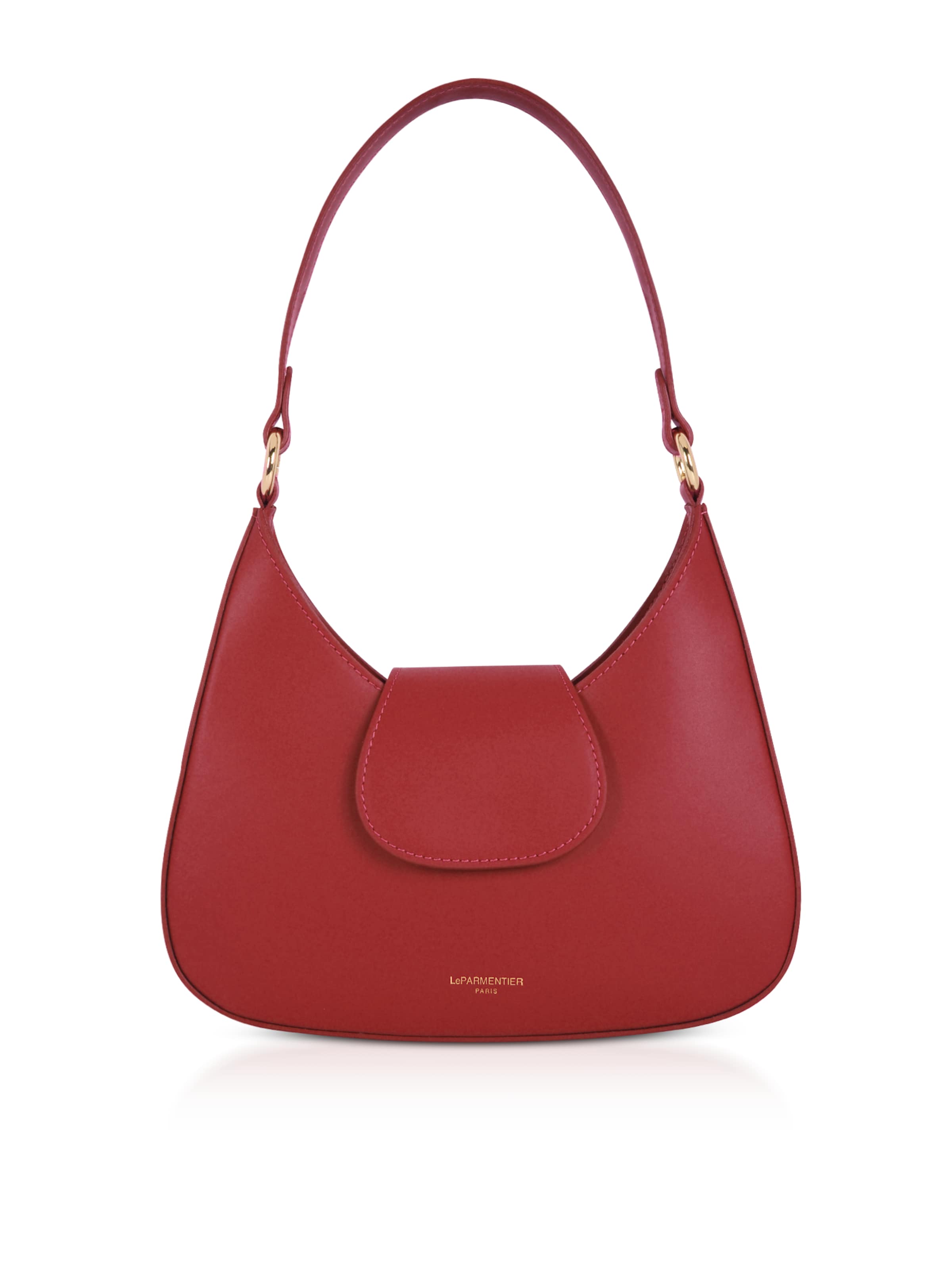 LeParmentier - Bolso de hombro 'Obolo' en rojo: frente