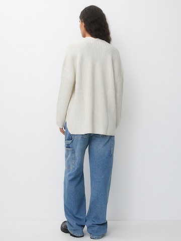 Pull&Bear Knit Cardigan in Beige