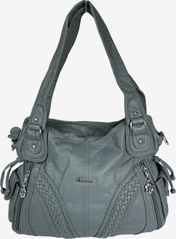 Borsa a mano di Kumixi in blu: frontale