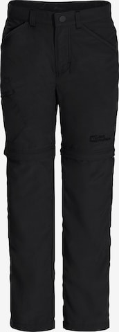 JACK WOLFSKIN Outdoor Pants 'Safari' in Black: front