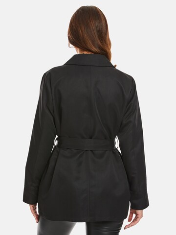 Threadbare Between-Seasons Coat 'Paris' in Black