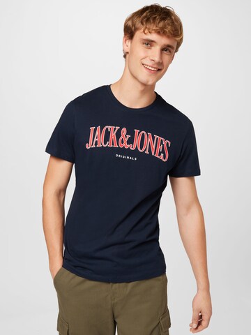 JACK & JONES T-Shirt 'HOOK' in Blau: predná strana