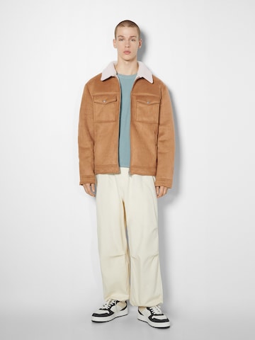 Bershka Between-Season Jacket in Brown