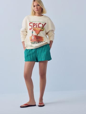 Next Sweatshirt 'Tabasco Spicy Margarita' in Beige