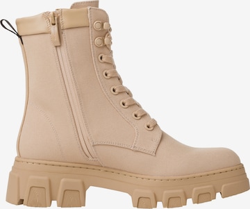 TAMARIS Lace-Up Ankle Boots in Beige