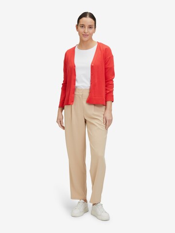 Betty Barclay Basic-Strickjacke mit Knopfleiste in Rot