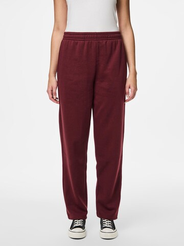 PIECES Loosefit Broek 'CHILLI' in Rood: voorkant
