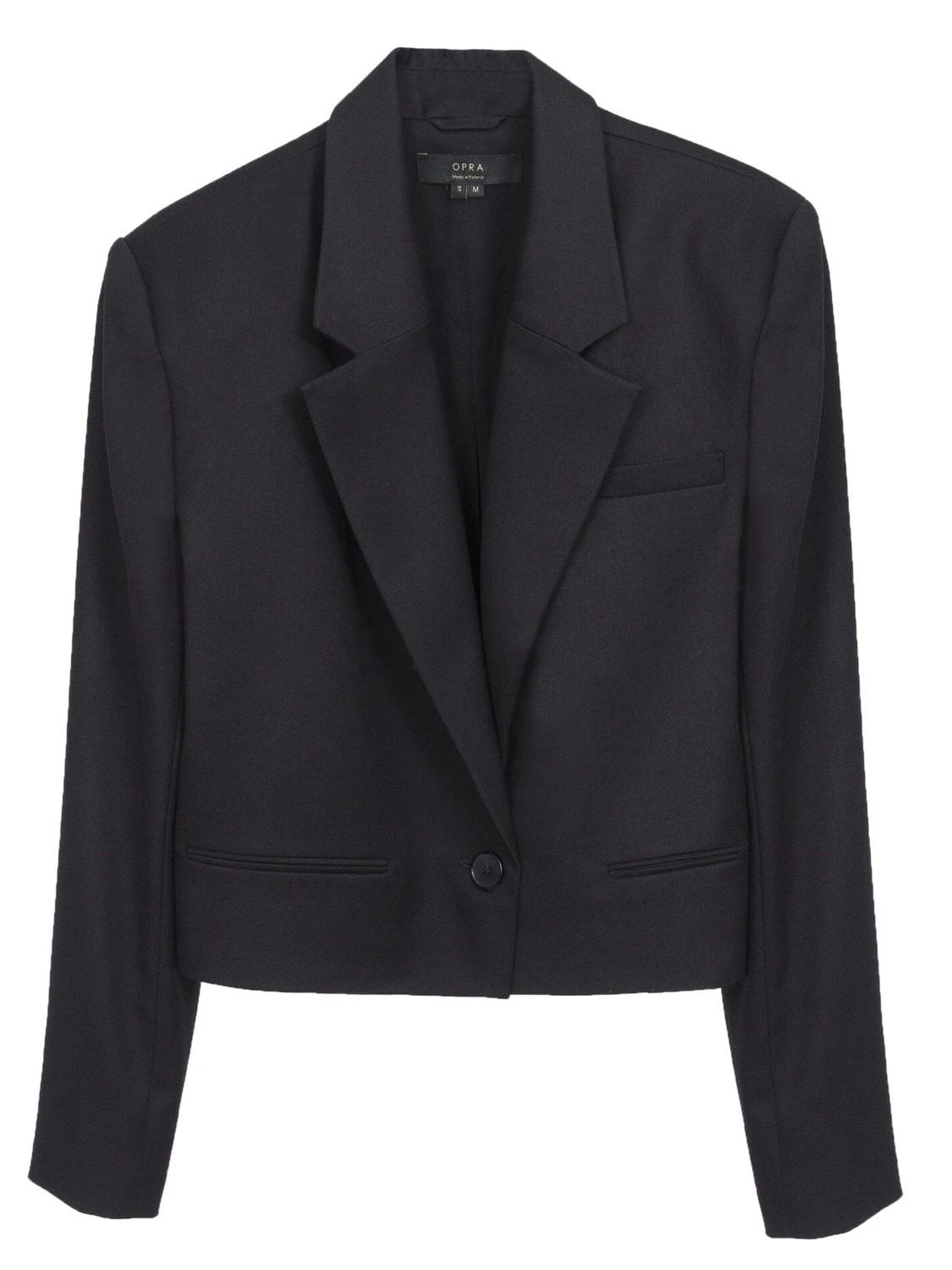 OPRA Blazer 'Opra Marynarka Damska LEILA W Kolorze Czarnym OPRA-MAR-LEILA-BLACK' in Black: front