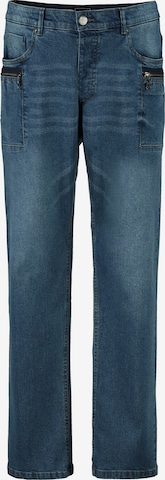 Men Plus Regular Jeans in Blauw: voorkant