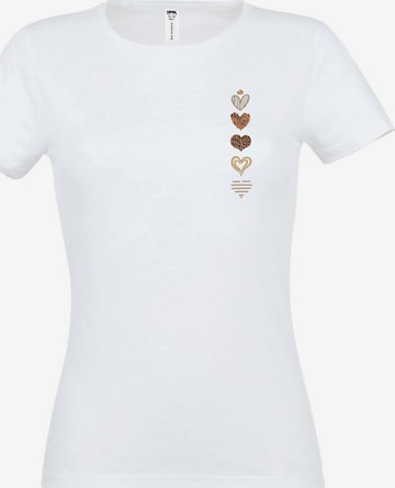 RMK Shirt 'Corazón' in White: front