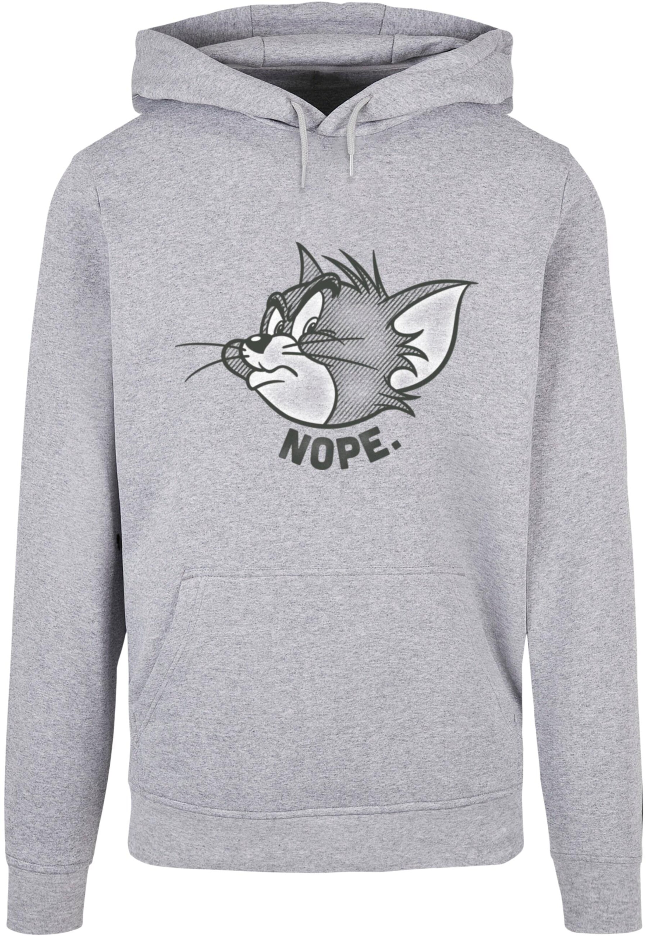 ABSOLUTE CULT Sweatshirt 'Tom and Jerry - Nope' in Grau: Vorderseite