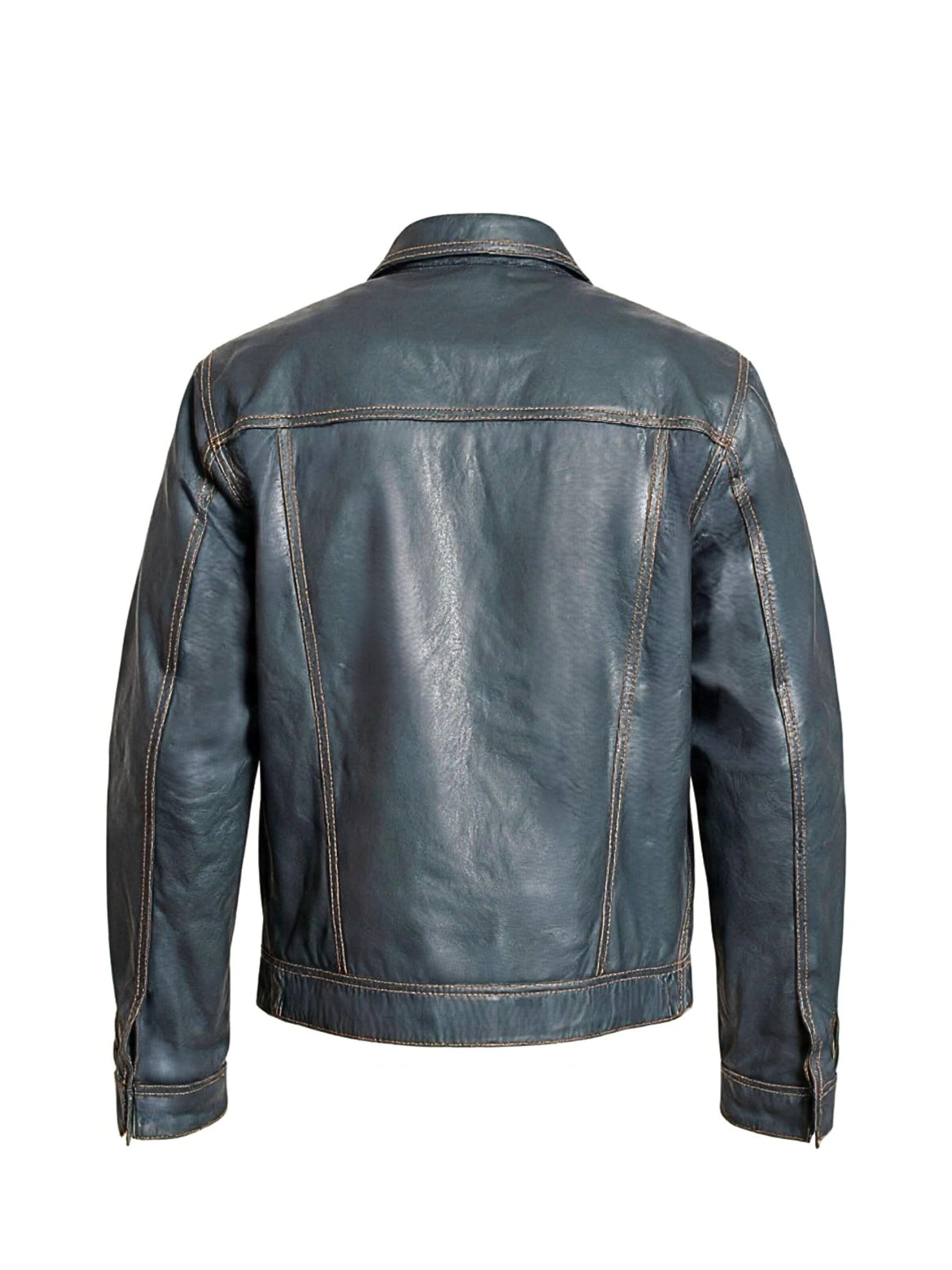 Veste mi-saison 'Lederjacke im Jeans Jacken Style' Be  Noble en bleu