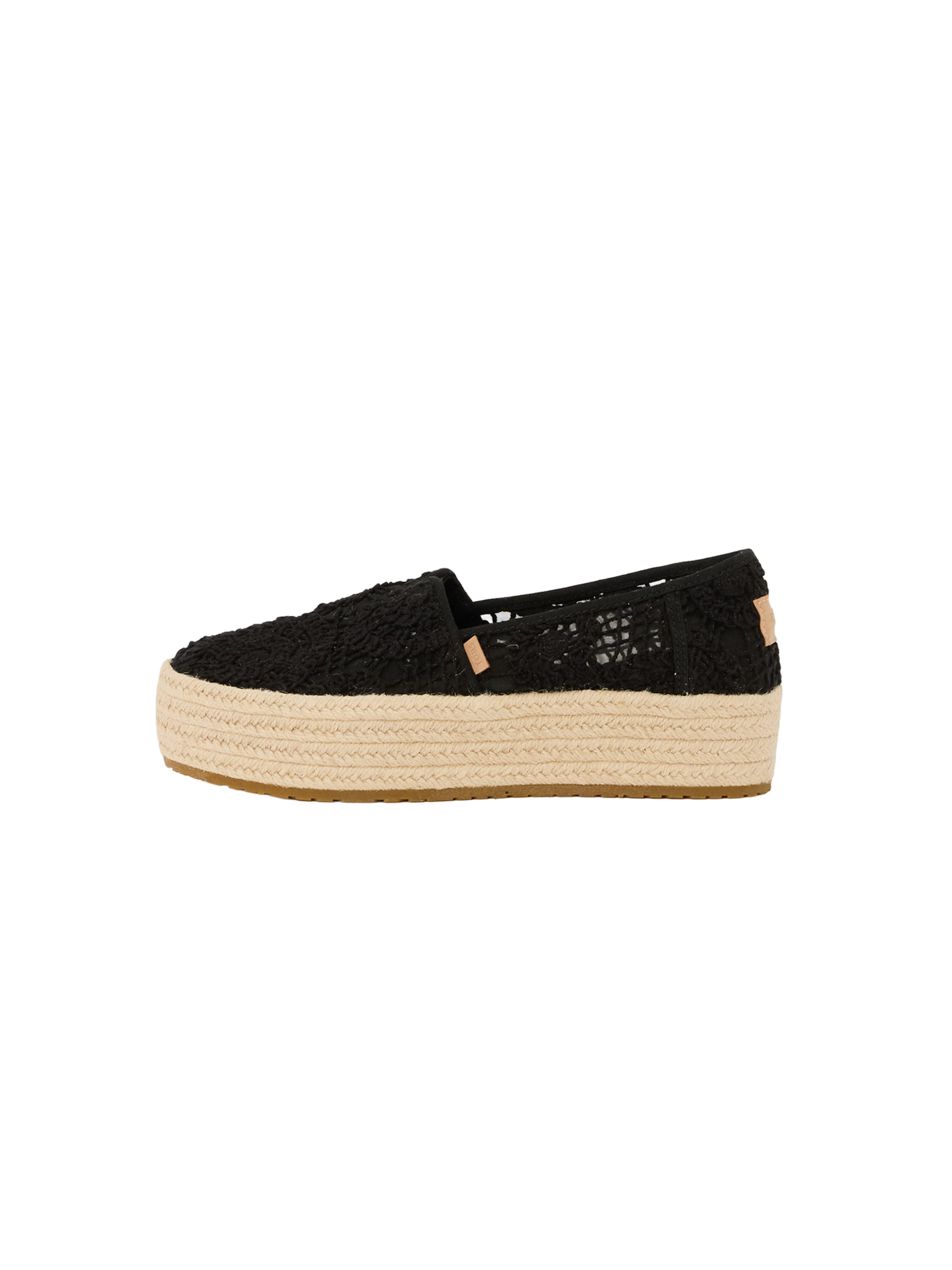 TOMS Espadrilles &#x27;VALENCIA&#x27; in Zwart: voorkant