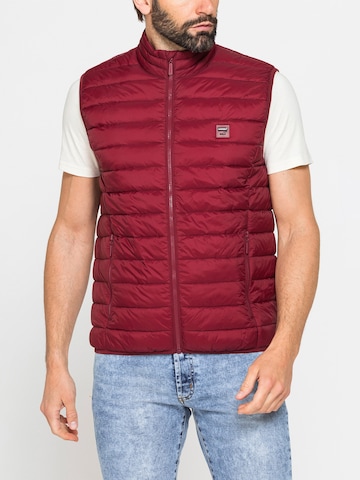 Carrera Jeans Weste 'Windproof'‌ in Rot: Vorderseite