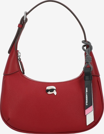 Karl Lagerfeld Schultertasche 'Ikon' in Rot: Vorderseite