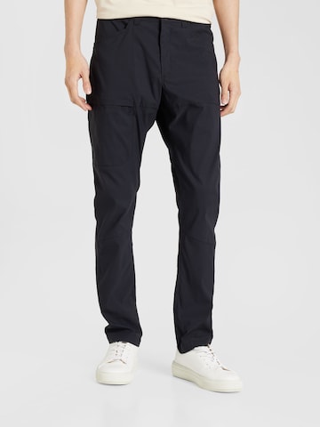 PEAK PERFORMANCE Slimfit Outdoorové kalhoty – černá: přední strana