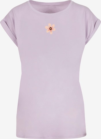 Merchcode Shirt 'Spring - Grow through' in Purple: front