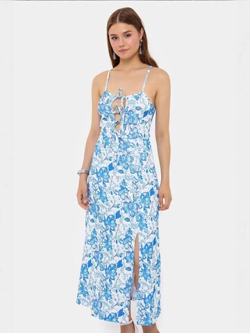 Hiccup Dress in Blue: front