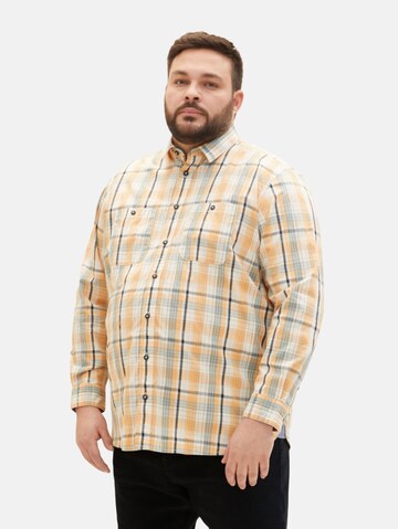 TOM TAILOR Men + - Regular Fit Camisa em mistura de cores: frente