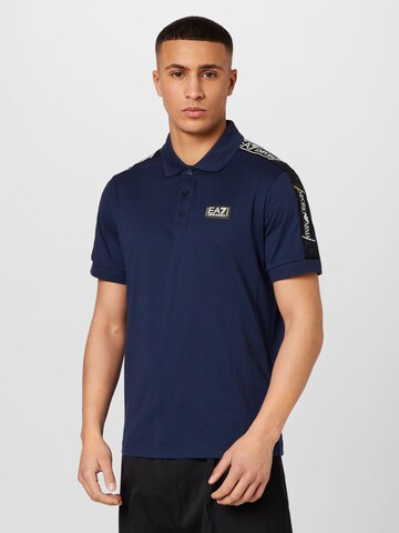 EA7 Emporio Armani - Camisa em azul: frente