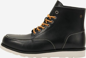 JACK & JONES Lace-Up Boots 'Darwin' in Black: front