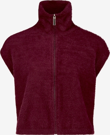Betty & Co Gebreid vest in Bruin: voorkant