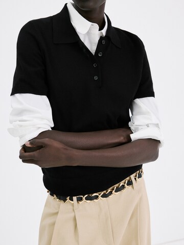 MANGO Trui 'SURIMI' in Zwart