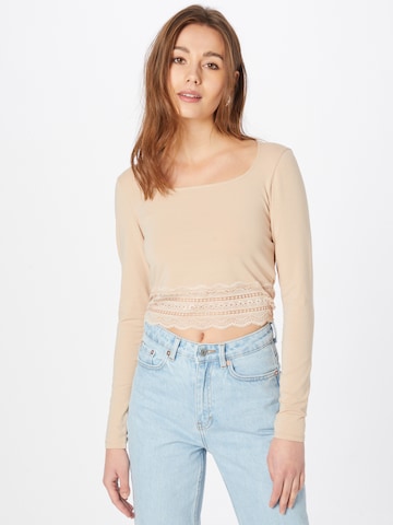 ABOUT YOU Longsleeve 'Ashley' in Beige: predná strana