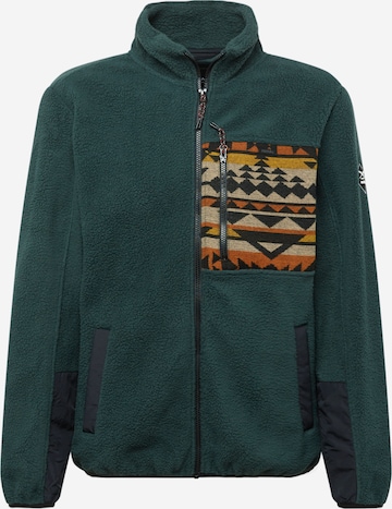 Iriedaily Fleece jas in Groen: voorkant