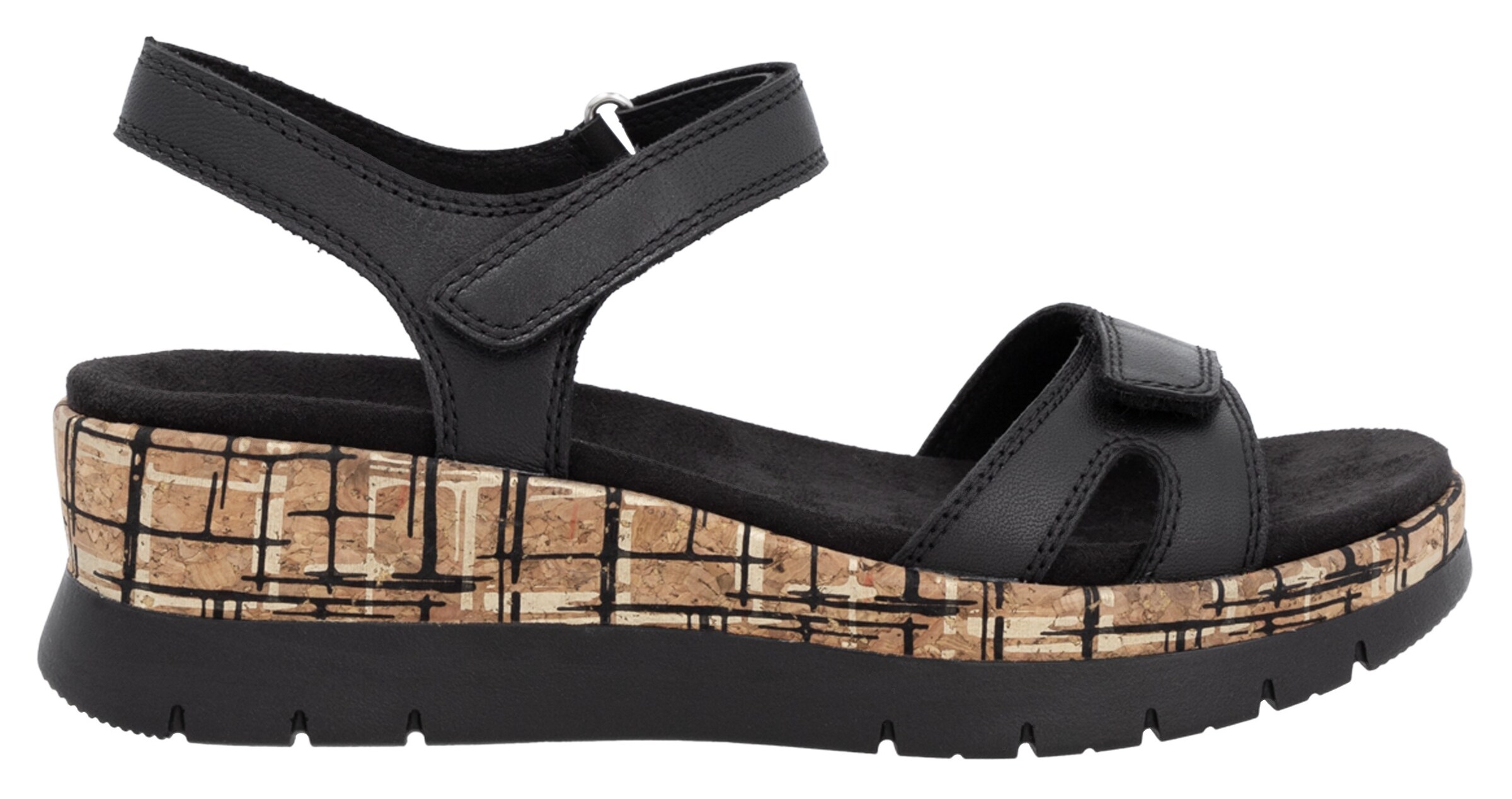 REMONTE Strap Sandals in Black