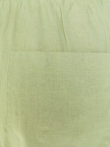 Wide leg Pantaloni de la Bershka pe verde