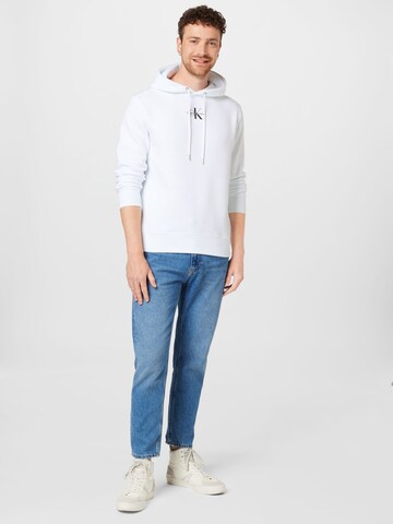 Calvin Klein Jeans Sweatshirt in Weiß