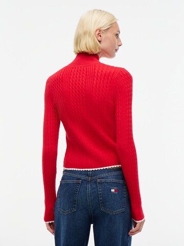 Tommy Jeans Knit cardigan in Red
