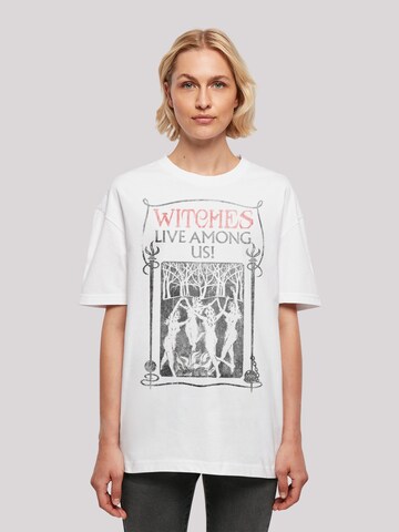 F4NT4STIC T-Shirt 'Fantastic Beasts Witches Live Among Us' in Weiß: predná strana