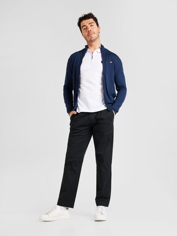Lindbergh Regularen Chino hlače | črna barva