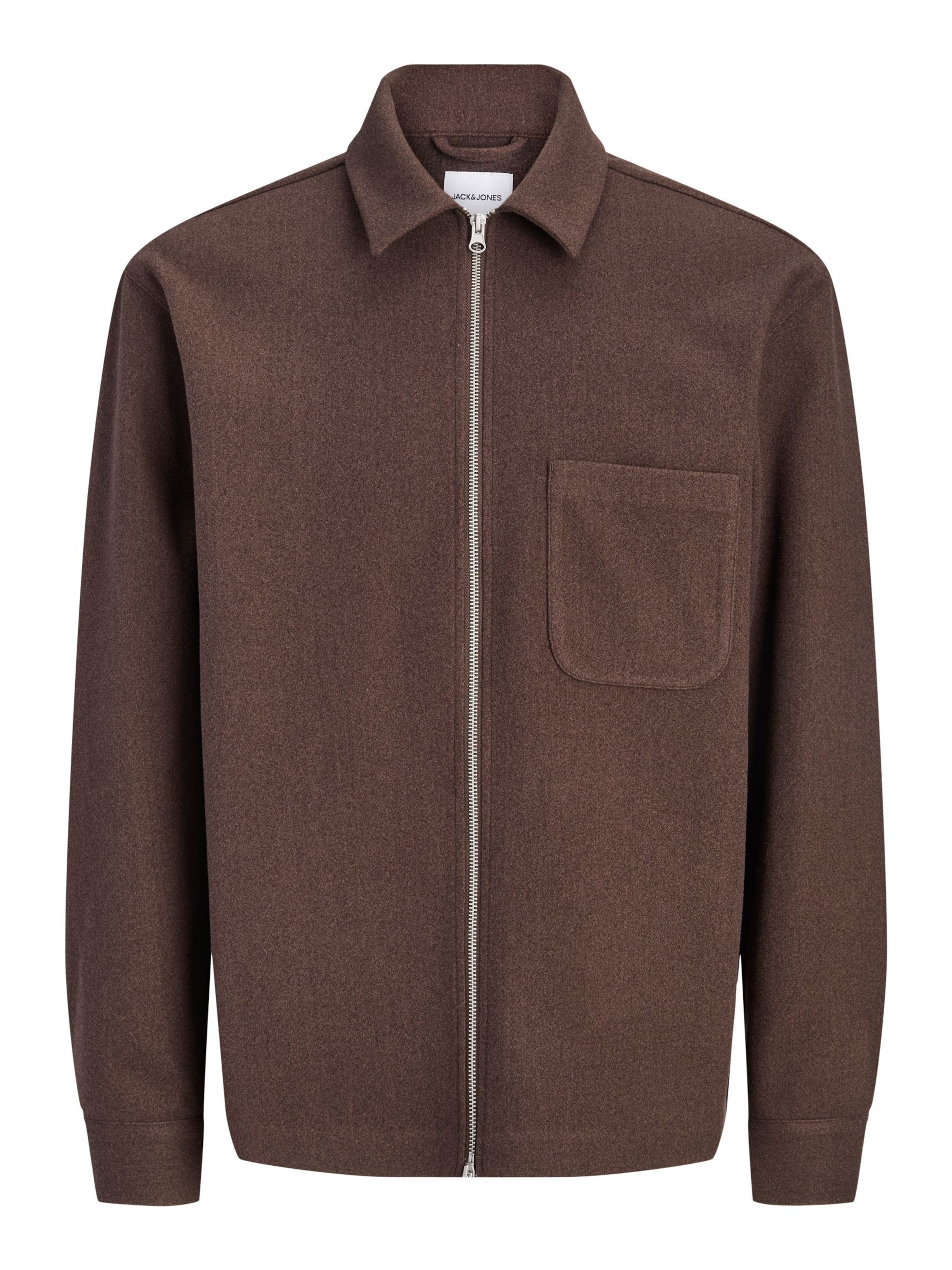 JACK & JONES Veste mi-saison en S en marron, Vue avec produit