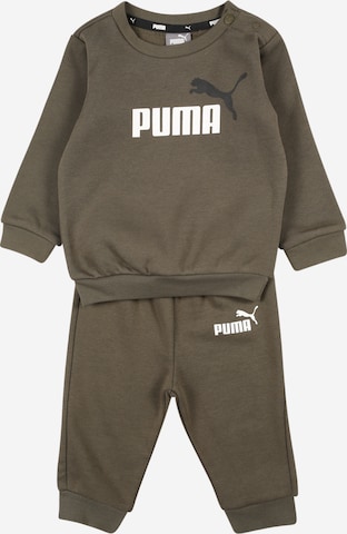 PUMA Sweatsuit 'Minicats' in Green: front