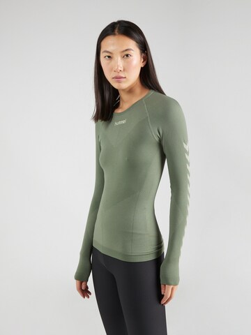 Hummel Performance Shirt in Green: front