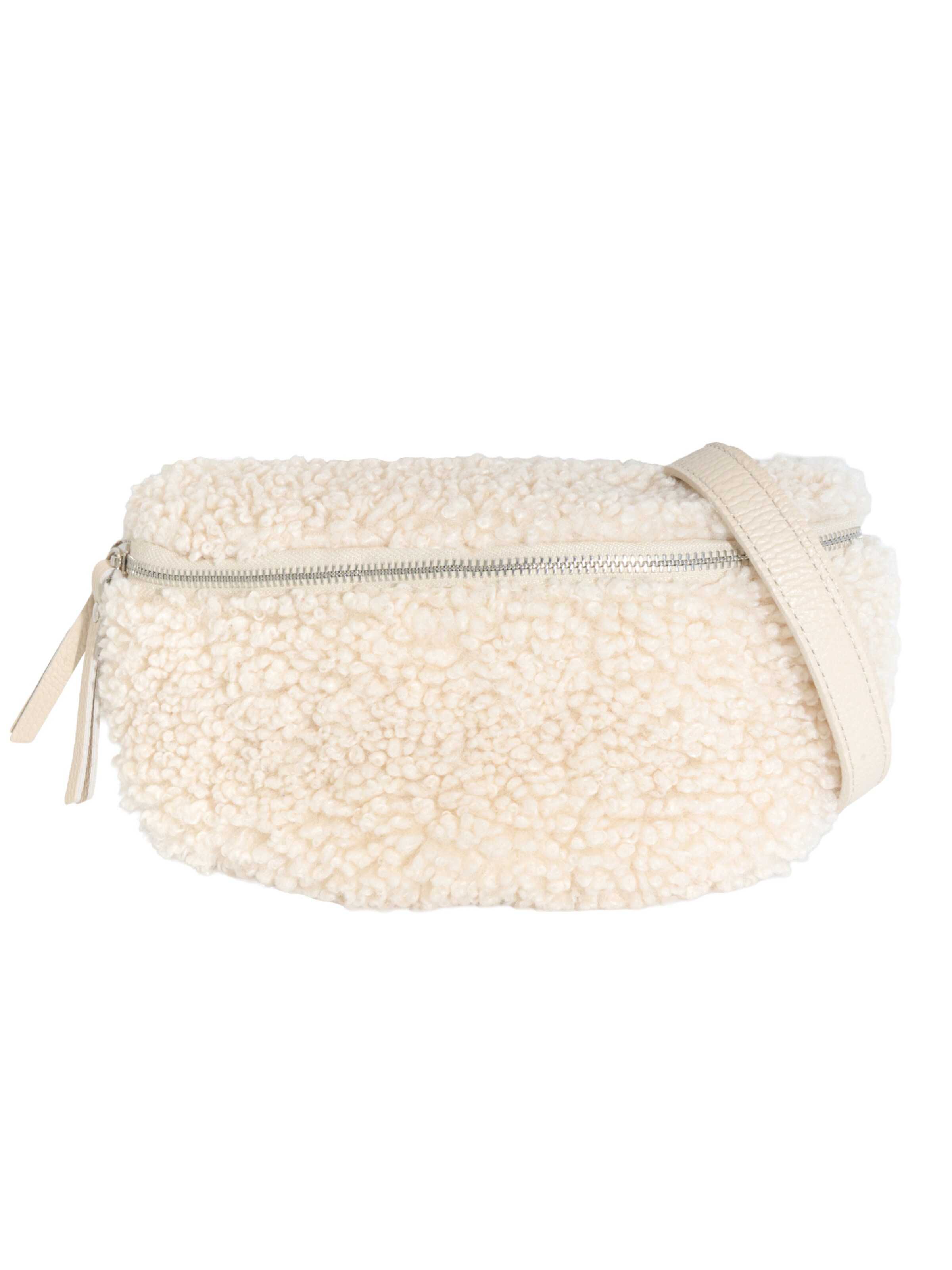 Seasons of April Sacs banane 'Curly' en crème / gris, Vue avec produit