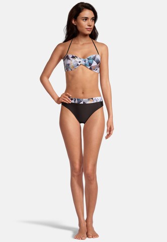 BECO the world of aquasports Bralette Bikini 'Heavenly Palms' in Black