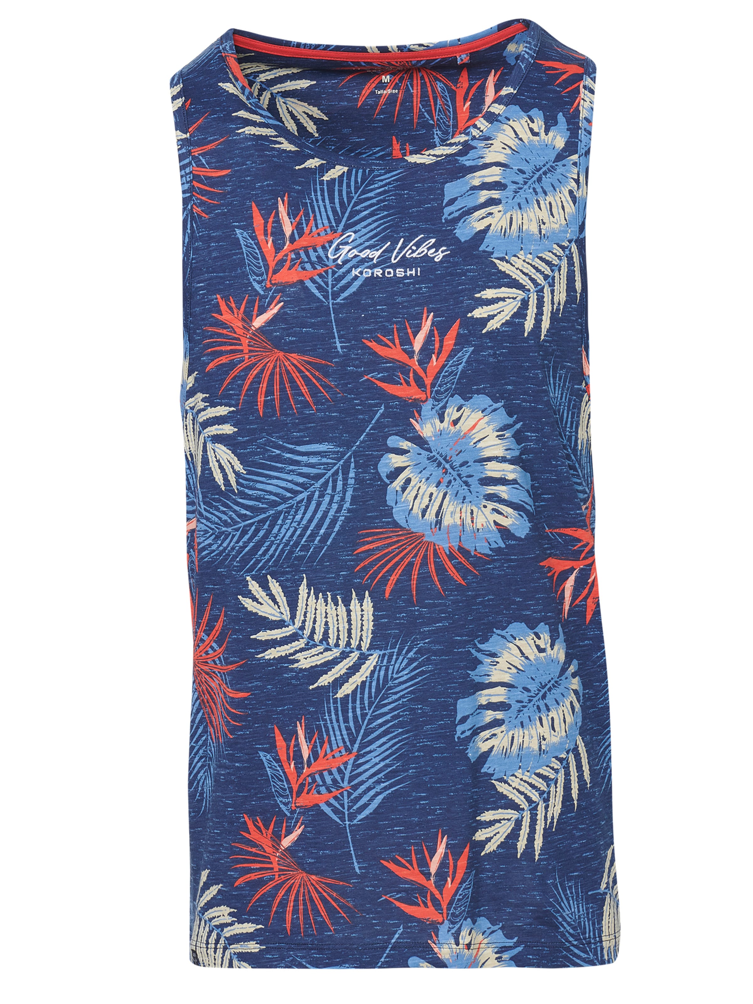 KOROSHI Majica | modra barva: sprednja stran