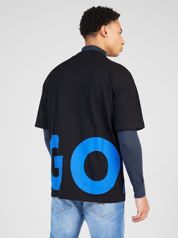 T-Shirt 'Nannavaro' HUGO Blue en noir