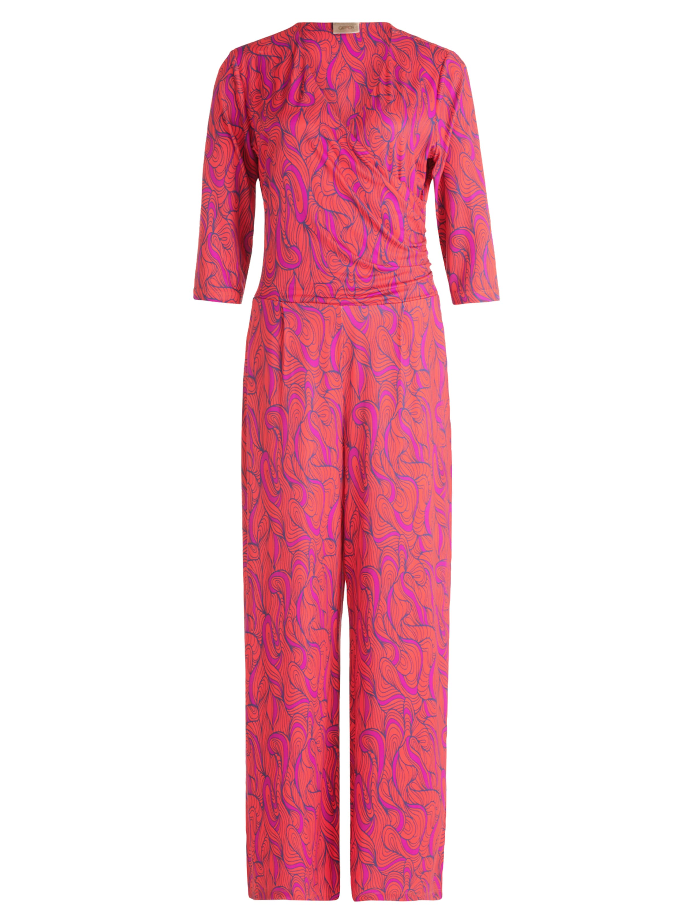 Cartoon Jumpsuit in Pink: front