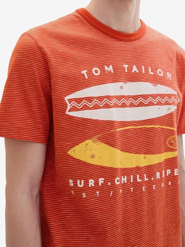 TOM TAILOR Shirt in Orange