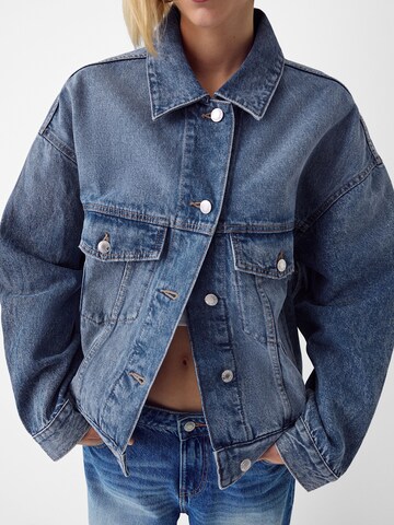 Bershka Between-Season Jacket in Blue