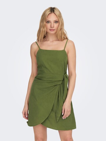 ONLY Nyári ruhák 'Caro' - zöld: elől