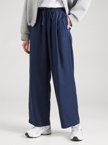 Iriedaily Wide leg Trousers 'Tenca' in Blue: front